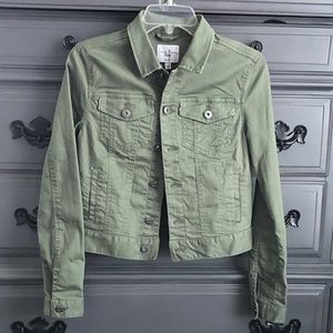 Love Tree Green Denim Jacket